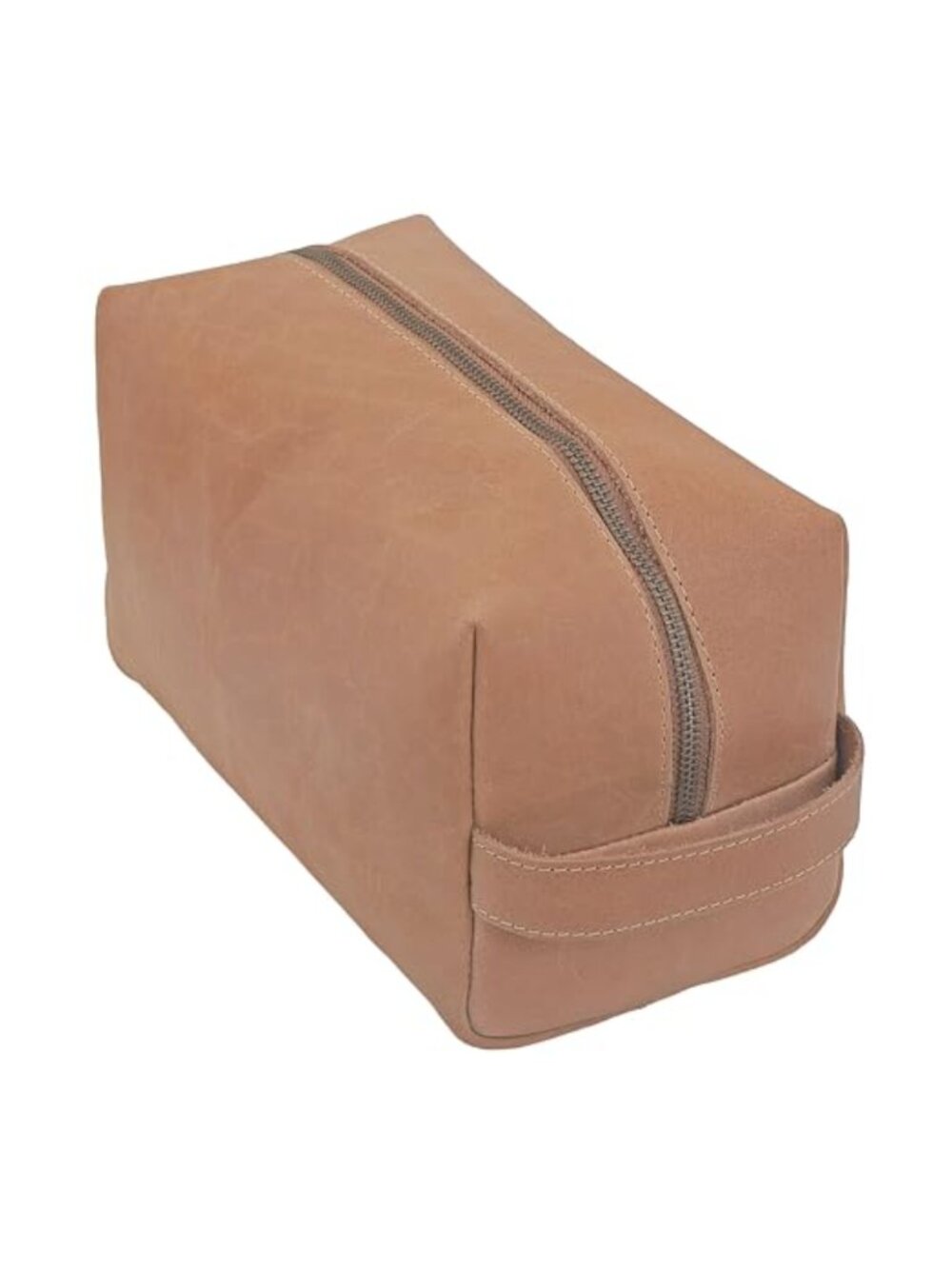 Genuine Leather Unisex Toiletry Travel Pouch Cosmetic Bag Organizer Water